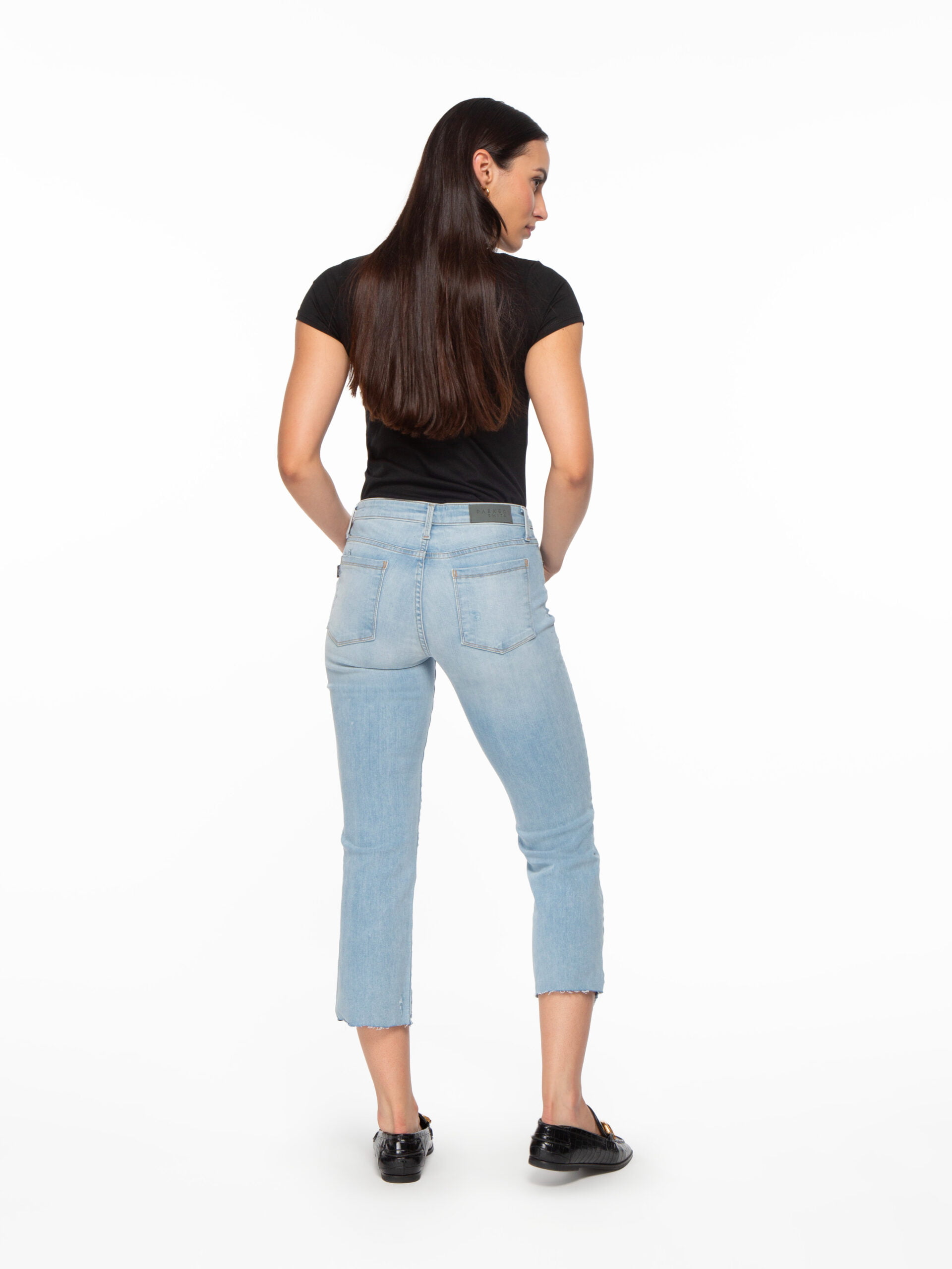 Byron Crop Straight w/Raw Hem in Coronado