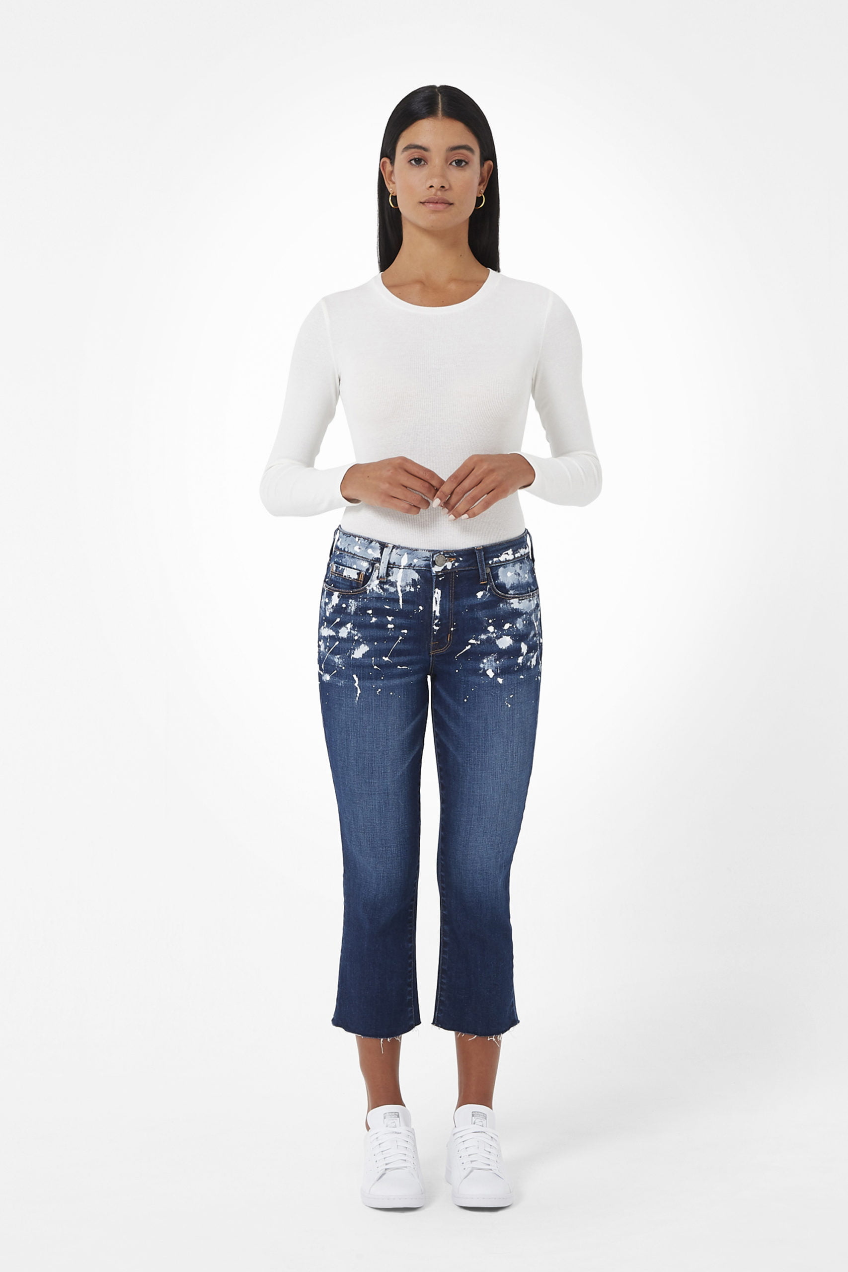 Byron Crop Straight w/Raw Hem in Andi