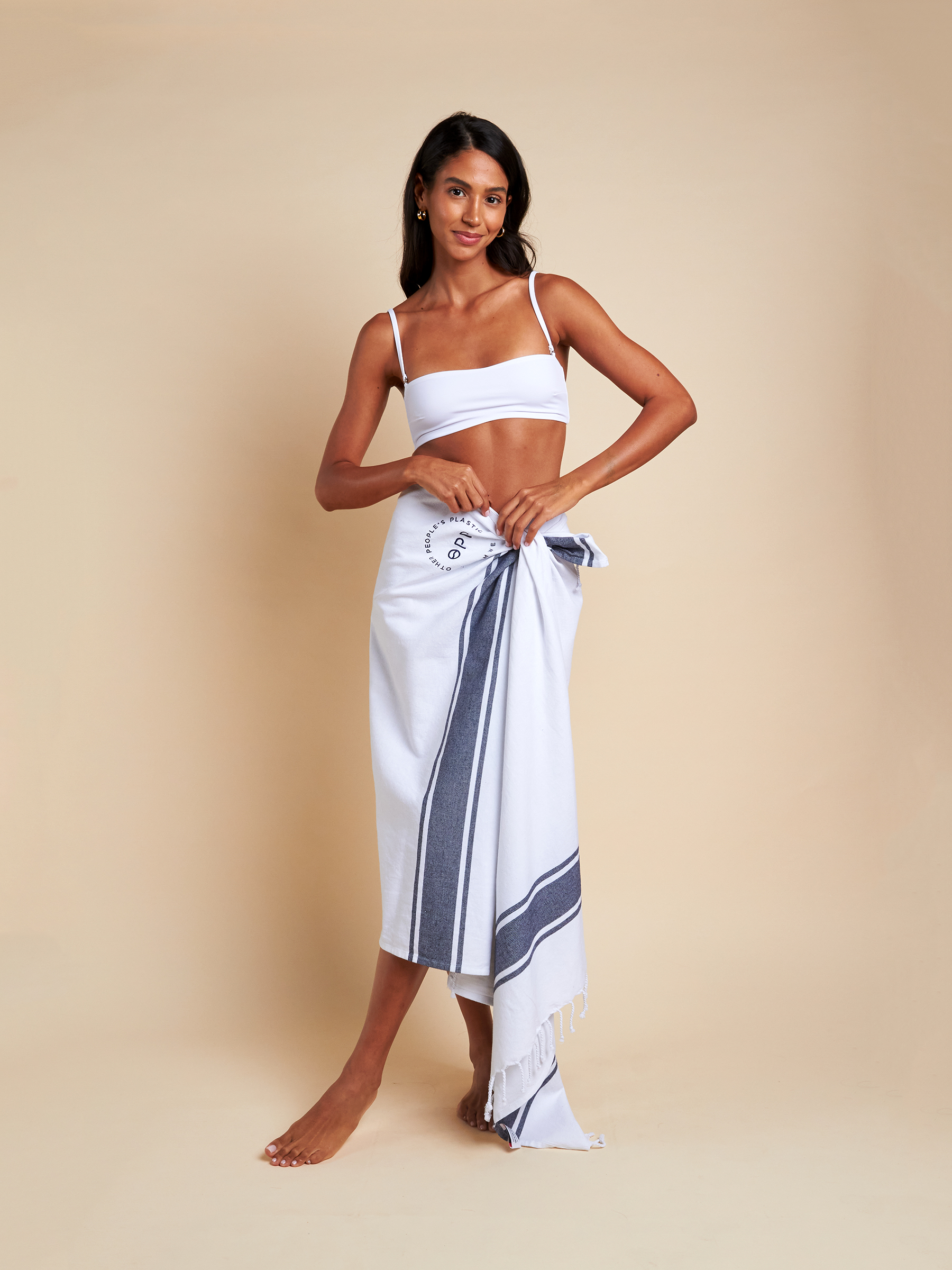 The Skylar Fouta in Santorini White