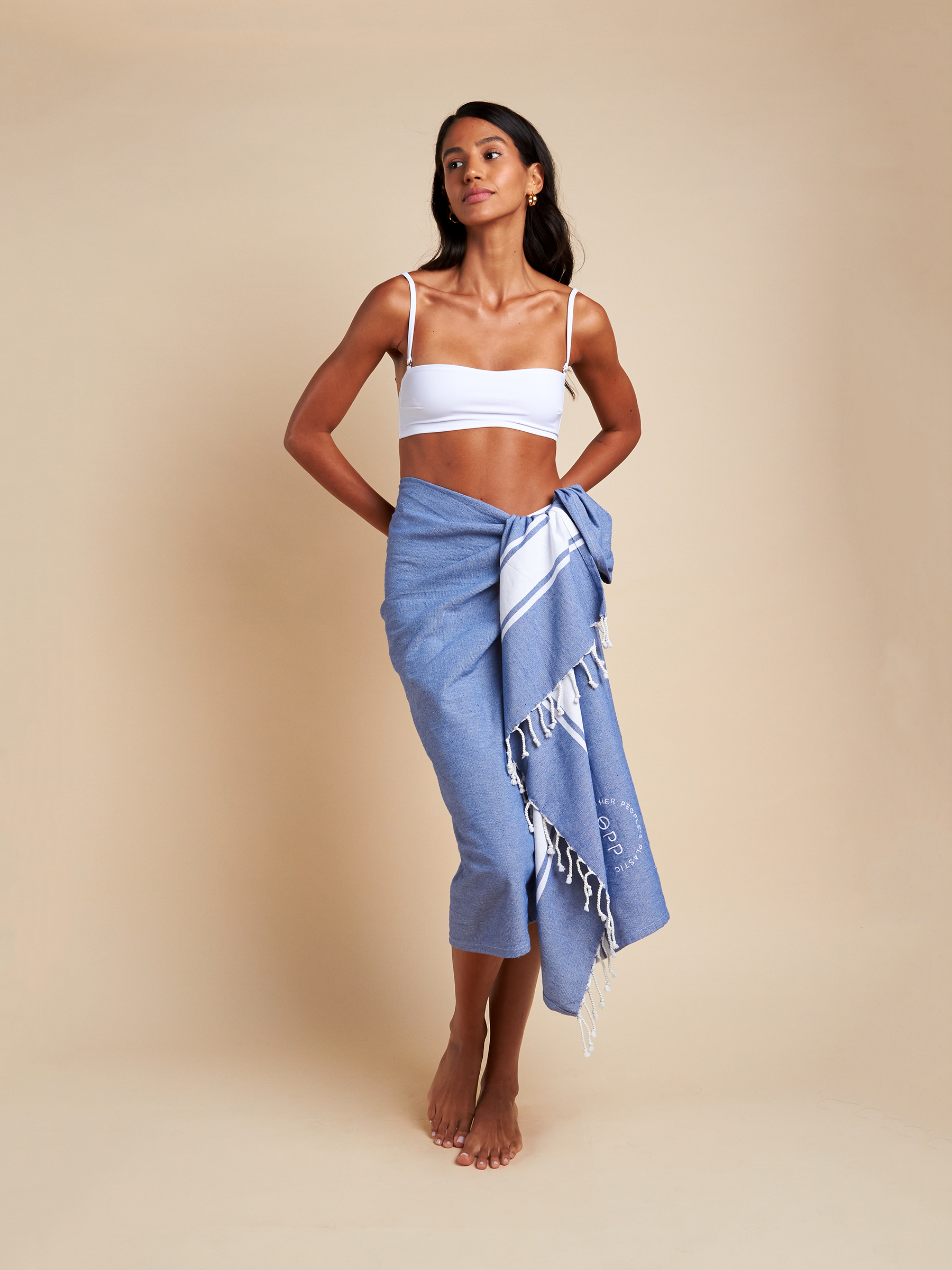 The Skylar Fouta in Coastal Blue