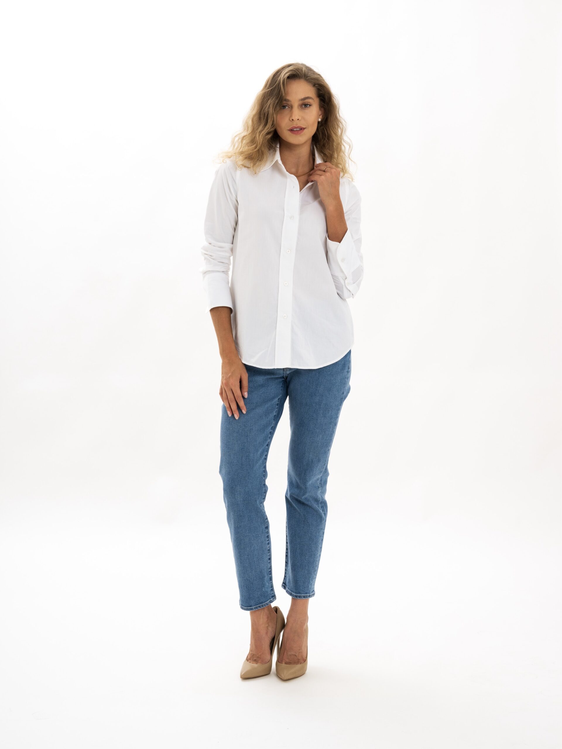 Billy Classic Button Down In White